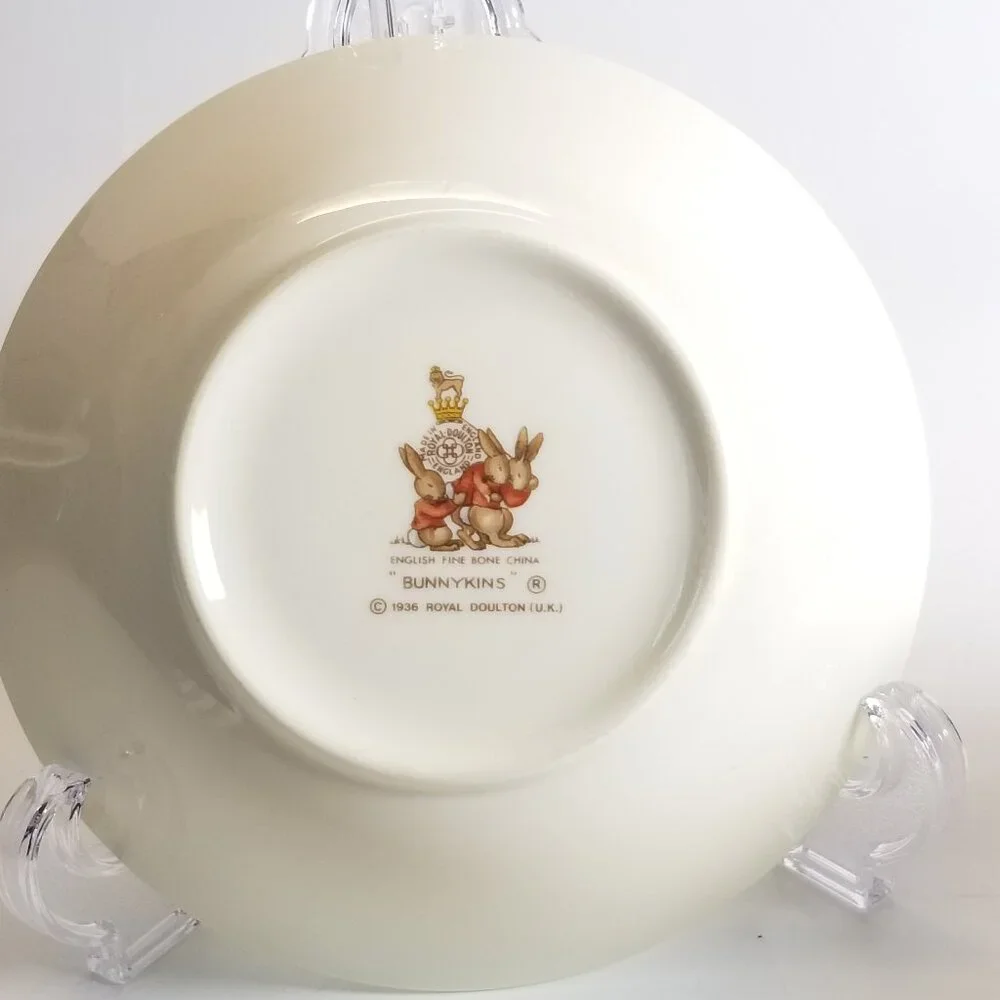 Bunnykins Children’s 3-Pcs Dish Set Bone China Royal Doulton England Collectable - Picture 10 of 16